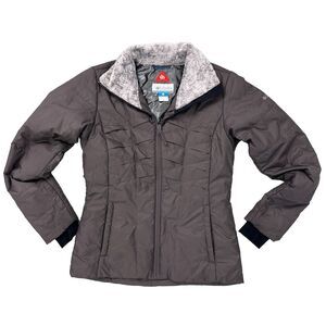 COLUMBIA Omni Heat Women's Light Weight Packable Brown Puffer Jacket Size XS
